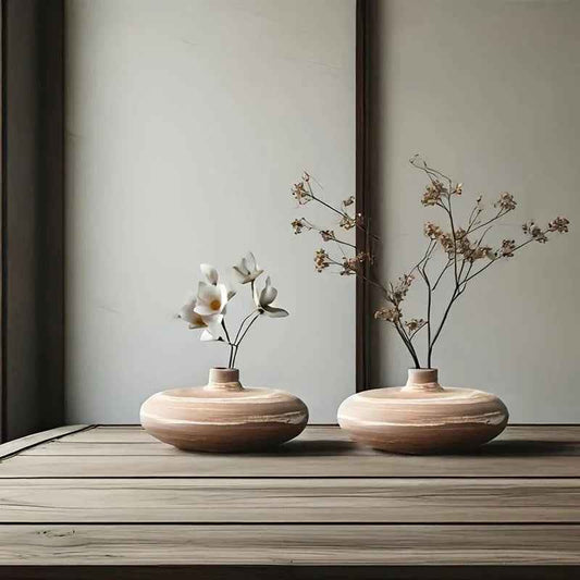 Vase - Minimalist Ceramic Beige