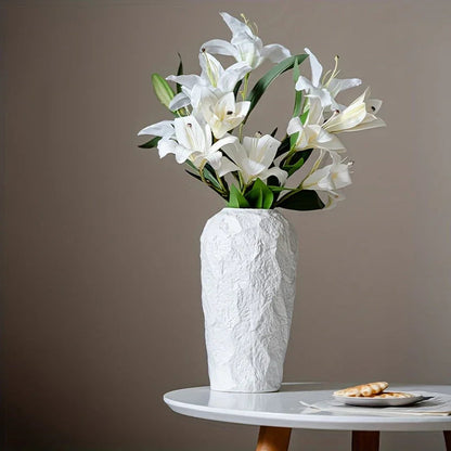 Vase - Stone Ceramic White