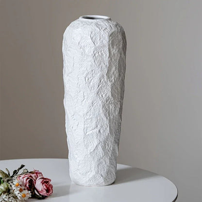 Vase - Stone Ceramic White