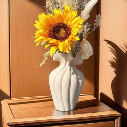 Vase - Striped Ceramic 20cm