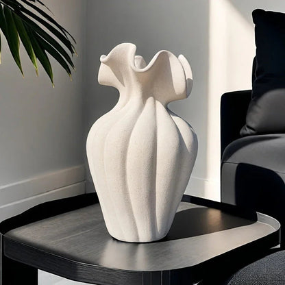 Vase - Striped Ceramic 20cm
