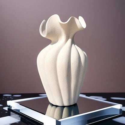 Vase - Striped Ceramic 20cm