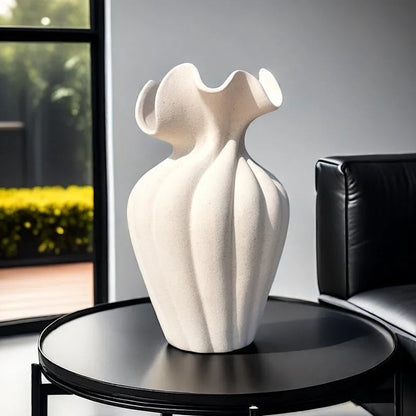 Vase - Striped Ceramic 20cm