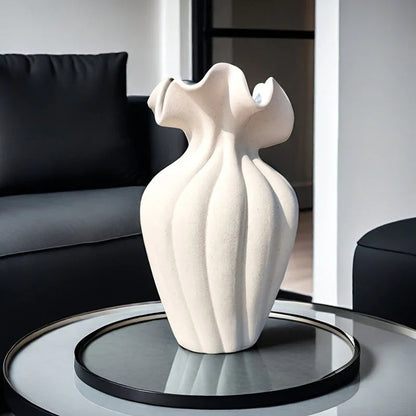 Vase - Striped Ceramic 20cm