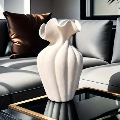 Vase - Striped Ceramic 20cm