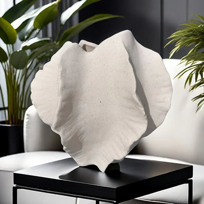 Vase - Textured Ceramic Beige