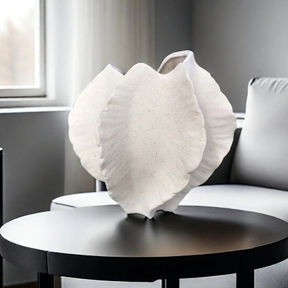 Vase - Textured Ceramic Beige