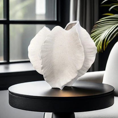 Vase - Textured Ceramic Beige