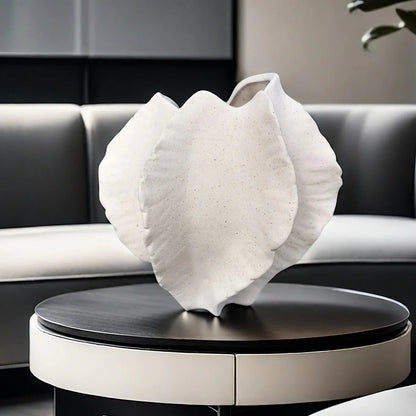 Vase - Textured Ceramic Beige