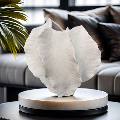 Vase - Textured Ceramic Beige