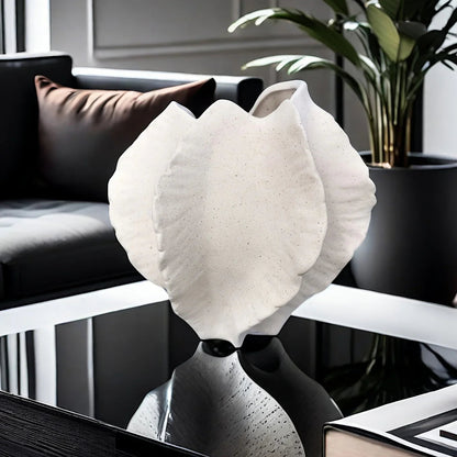 Vase - Textured Ceramic Beige