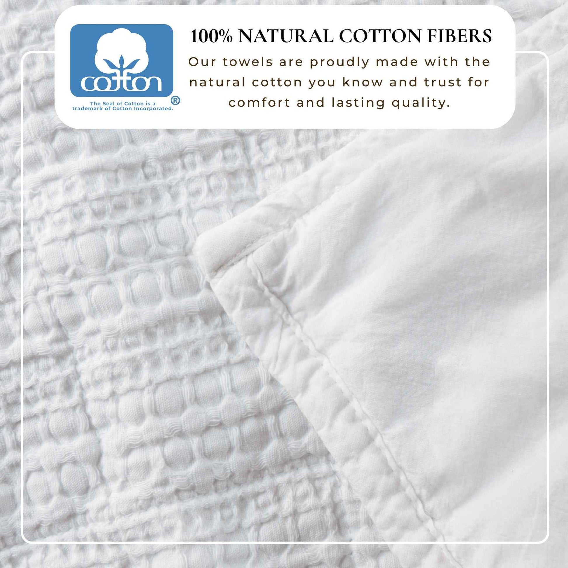 100% Cotton Honeycomb Waffle Garment Washed Quilt Set - Genevieve Collection
