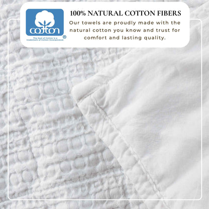 100% Cotton Honeycomb Waffle Garment Washed Quilt Set - Genevieve Collection