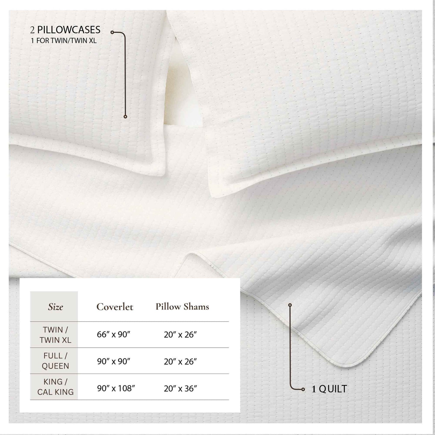3-Piece Solid Quilt - Alicia Collection