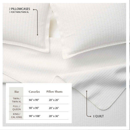 3-Piece Solid Quilt - Alicia Collection