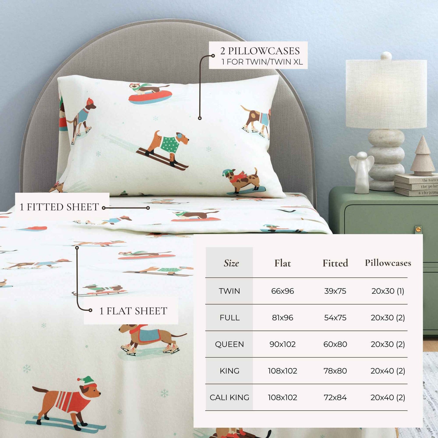 4-Piece Turkish Cotton Flannel Sheet - Whittaker Collection