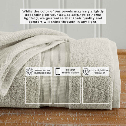 100% Cotton Premium Bath Towel Set - Chiara Collection