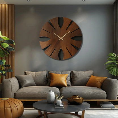 Wall Clock - Artistic Wooden Round