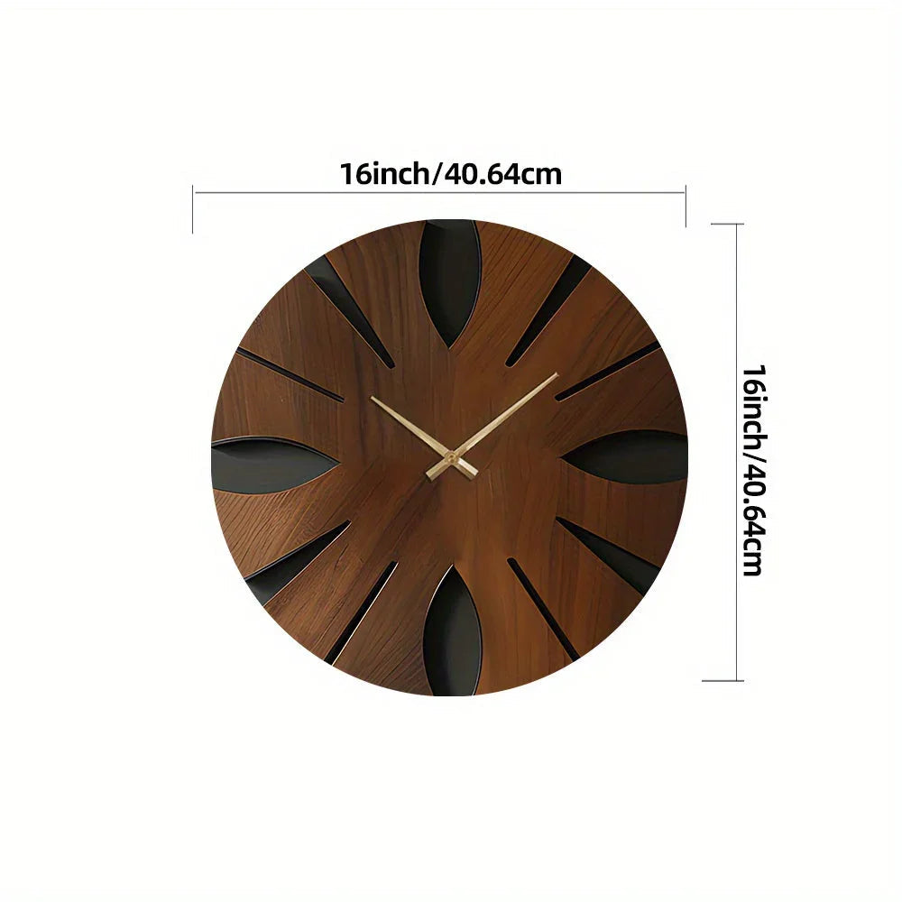 Wall Clock - Artistic Wooden Round