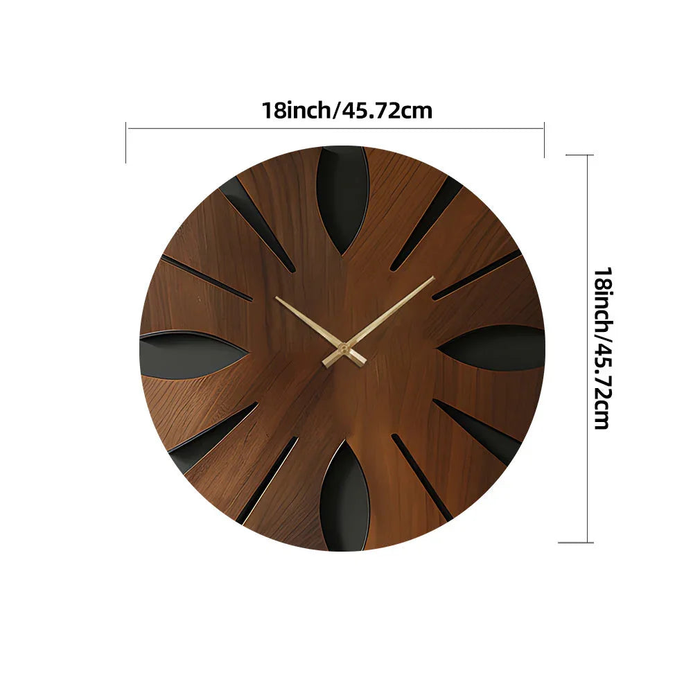 Wall Clock - Artistic Wooden Round