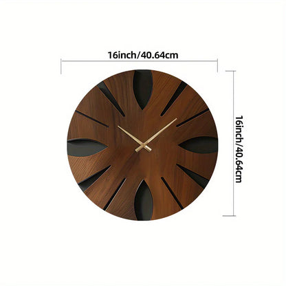 Wall Clock - Artistic Wooden Round