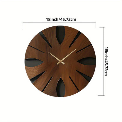 Wall Clock - Artistic Wooden Round