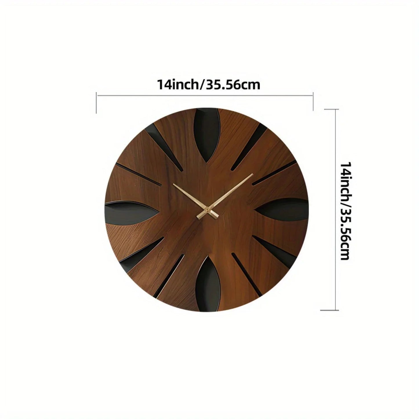 Wall Clock - Artistic Wooden Round