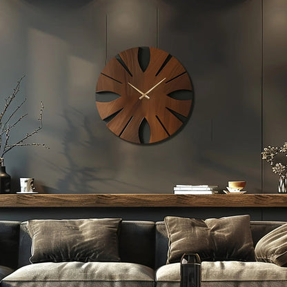 Wall Clock - Artistic Wooden Round