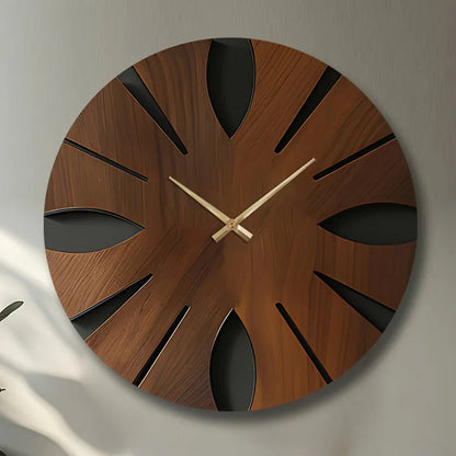 Wall Clock - Artistic Wooden Round