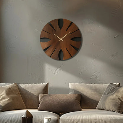 Wall Clock - Artistic Wooden Round
