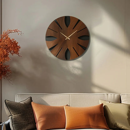 Wall Clock - Artistic Wooden Round