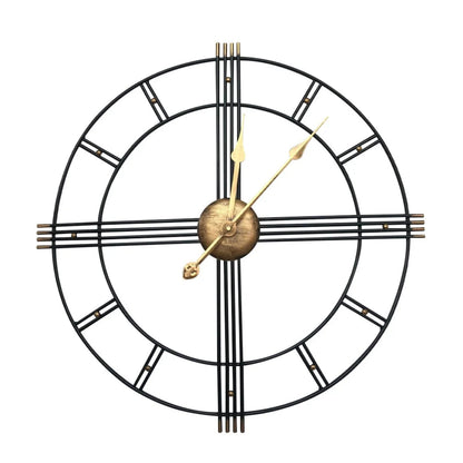 Wall Clock - Roman Numerals Metal Large
