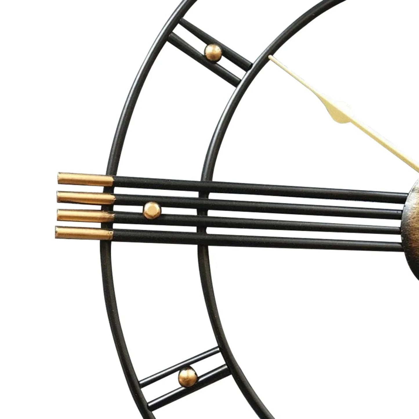 Wall Clock - Roman Numerals Metal Large