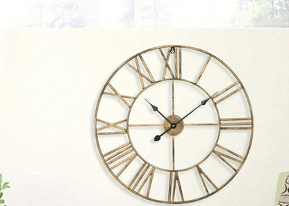 Wall Clock - Silent Metal Roman 12-Inch