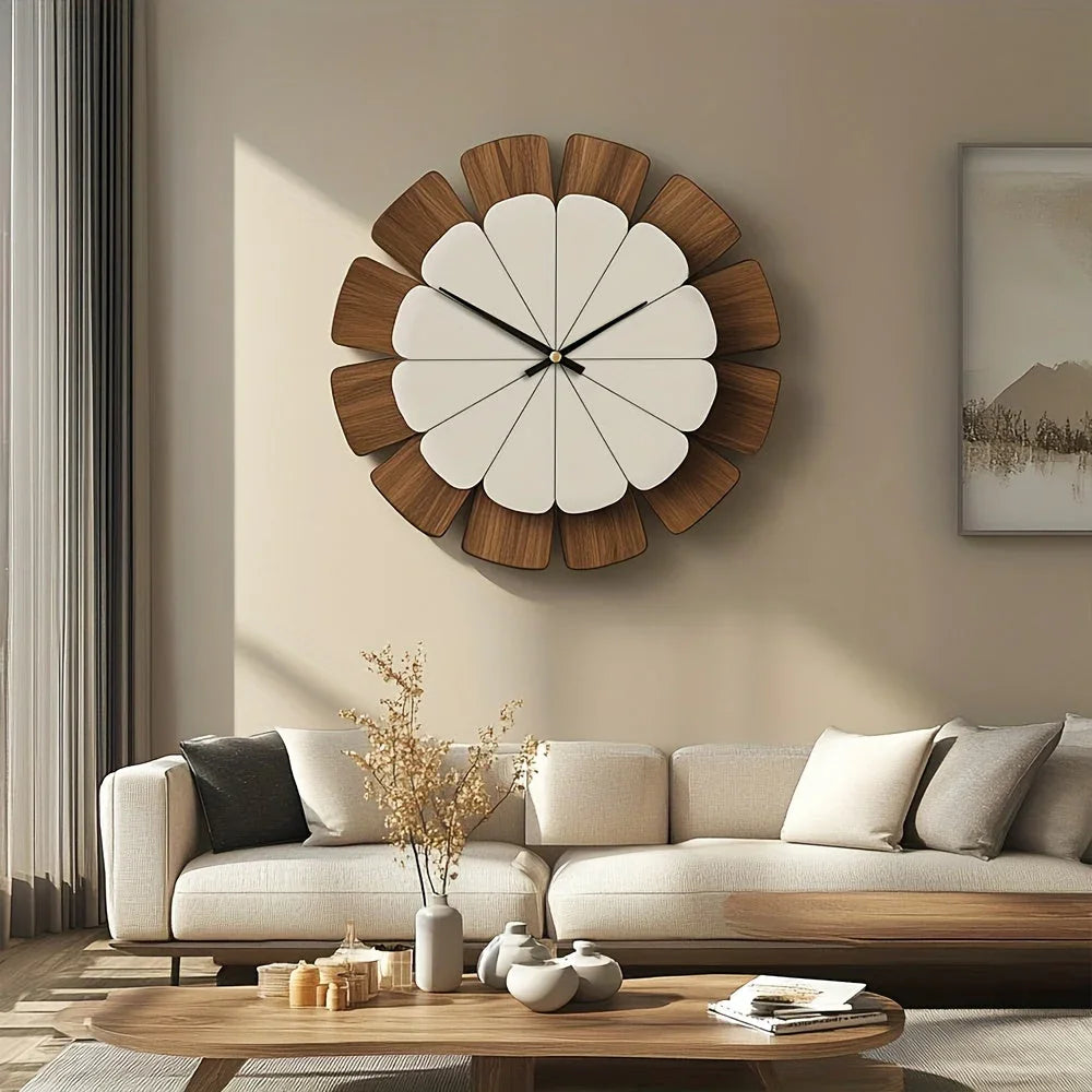 Wall Clock - Vintage Wooden 12 Inch