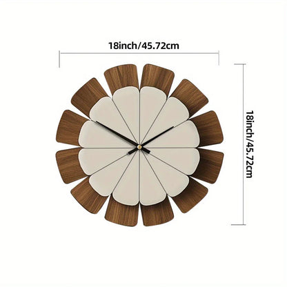 Wall Clock - Vintage Wooden 12 Inch