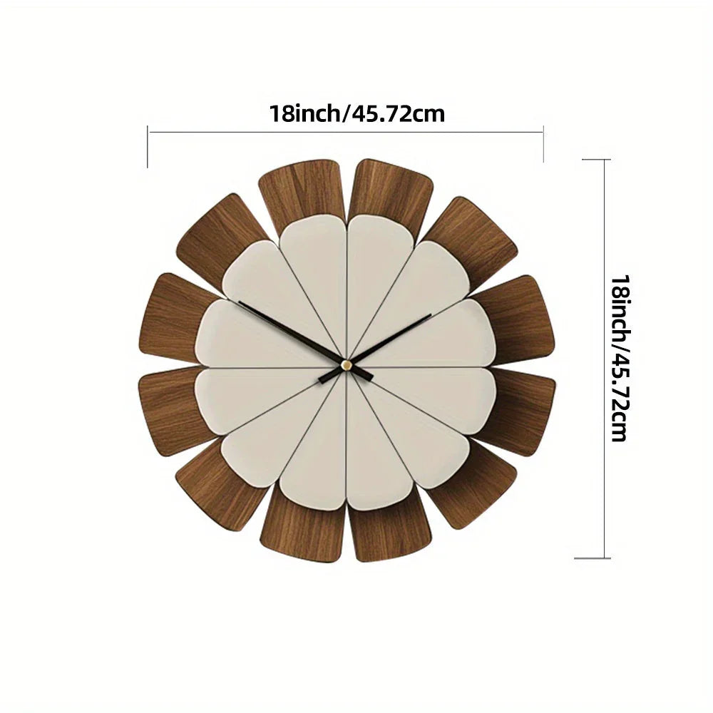 Wall Clock - Vintage Wooden 12 Inch