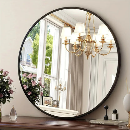 Wall Mirror - Modern Metal 30 Inch