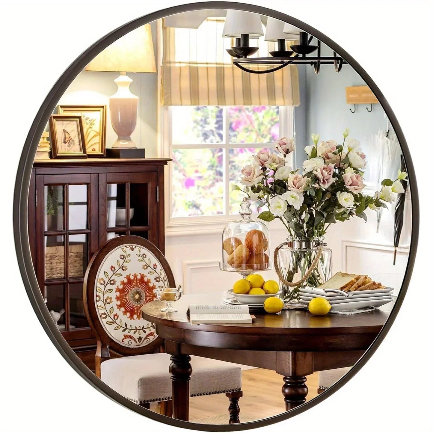Wall Mirror - Modern Metal 30 Inch