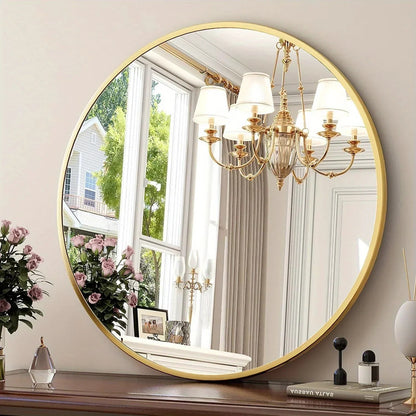 Wall Mirror - Modern Metal 30 Inch