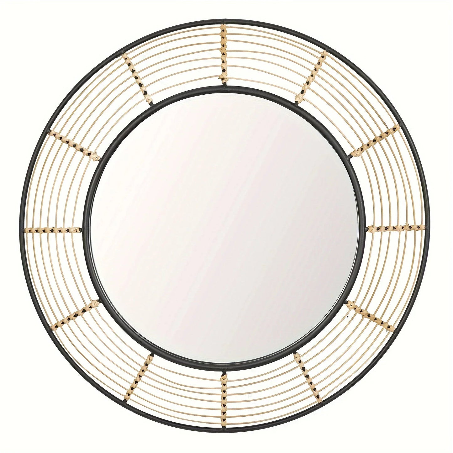 Wall Mirror - Rattan Large Round