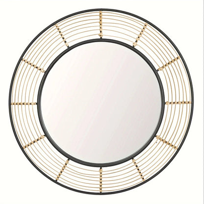 Wall Mirror - Rattan Large Round