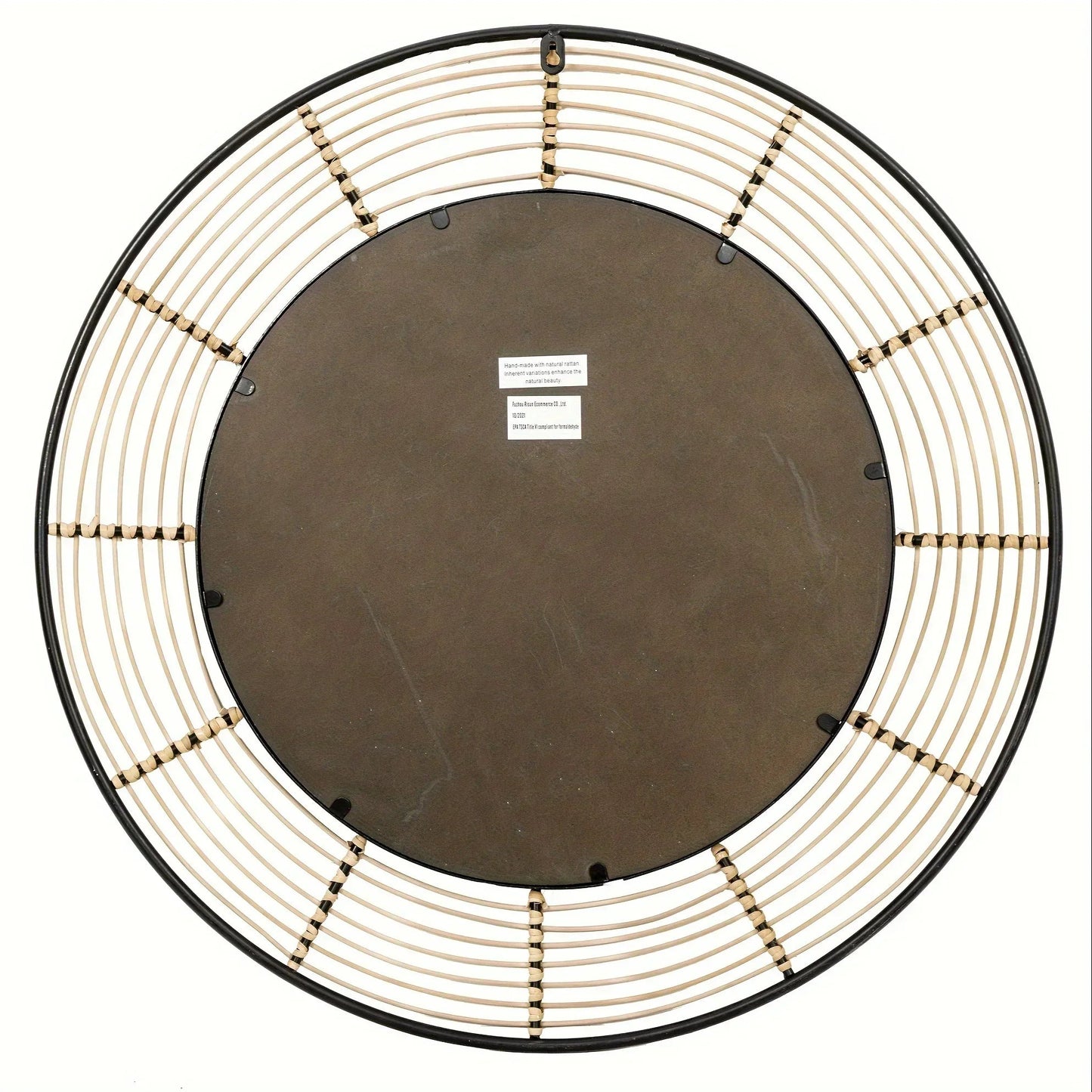 Wall Mirror - Rattan Large Round