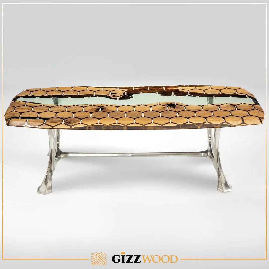 Hexagon Resin Dining Table