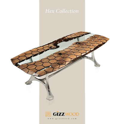 Hexagon Resin Dining Table