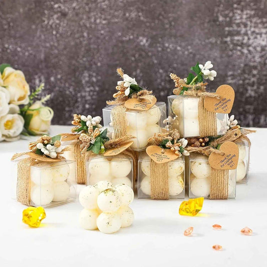 Wax Mini Bubble Candles, 30 Sets, Small Layered