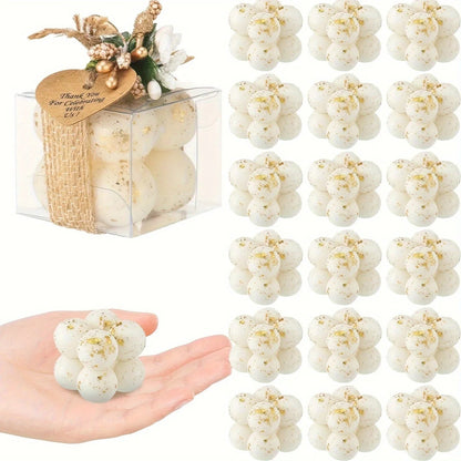 Wax Mini Bubble Candles, 30 Sets, Small Layered