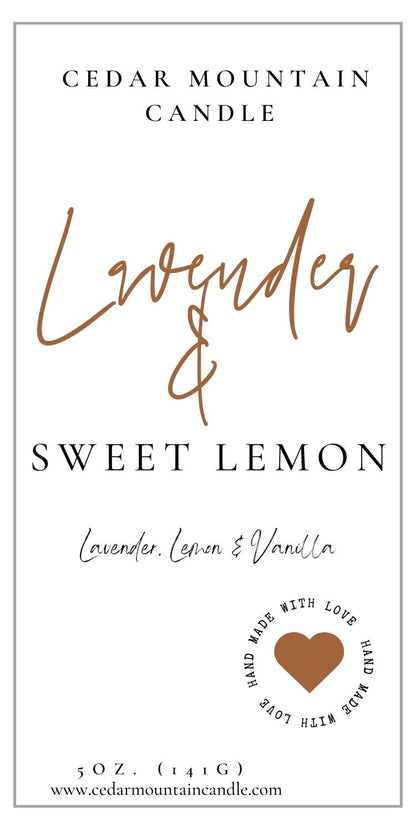 Lavender & Sweet Lemon - 5.5 oz Wax Melts - PoshaBella