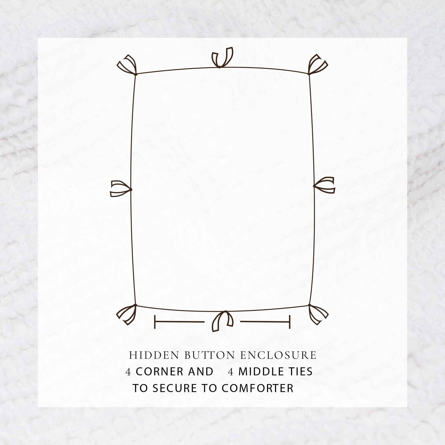 100% Cotton Honeycomb Waffle Duvet Set - Mattea Collection