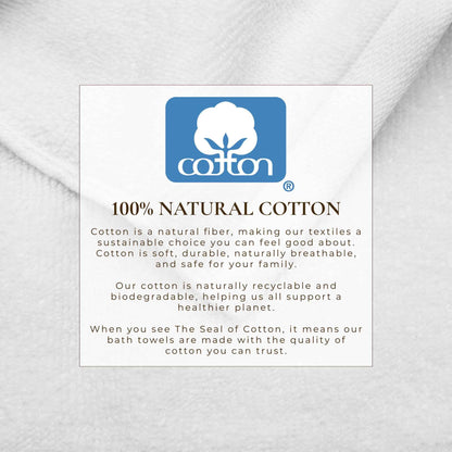Cotton Border-Stitched 6-Piece Towel Set - Valery Collection